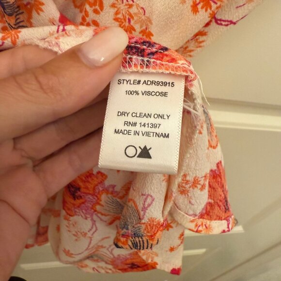 ASTR the Label Hibiscus Floral A-Line Dress Lightweight Boho Summer Size L Large - Picture 4 of 9